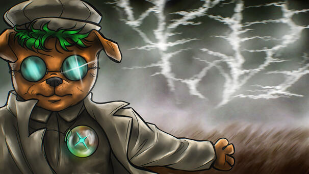 Trailer illustration for the game Pugs &amp; Potions.