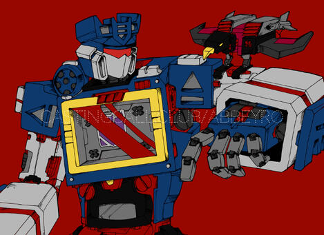 Transformers fanart, coloured and digitized with Medibang Paint Pro.