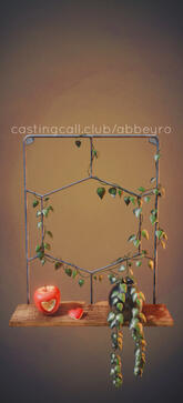 Wall plant hanger, rendered in MMD. Unknown model author.