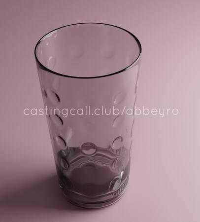 Glass design, modelled and rendered in Blender.