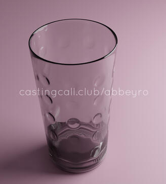 Glass design, modelled and rendered in Blender.