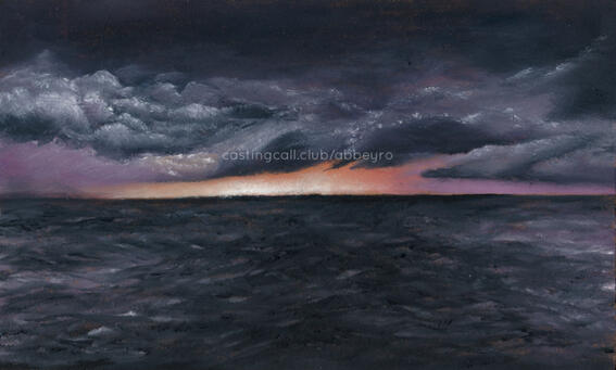 Baltic sea painting, made with oils.