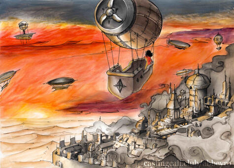 Cover art for Steampunk book