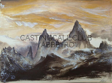 Fitzroy mountains painted with acrylics.